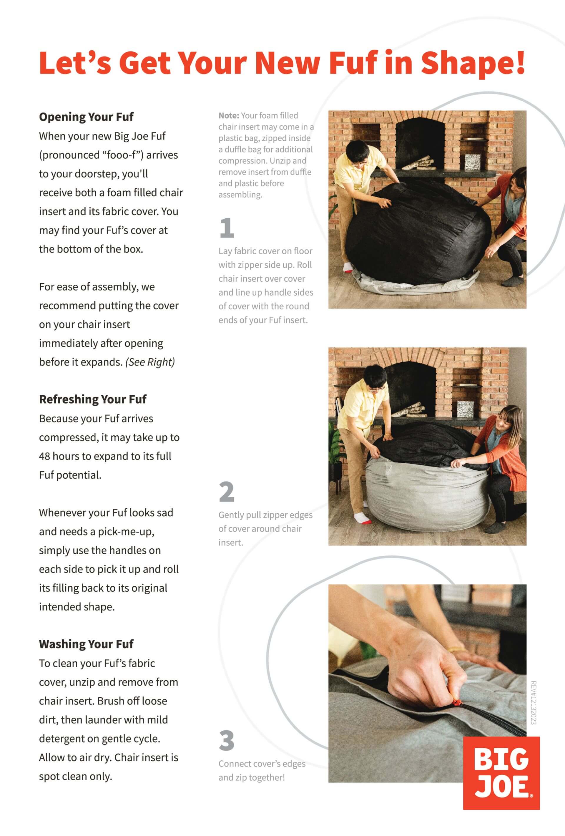 Fuf Chairs (Medium XXL) Big Joe Support